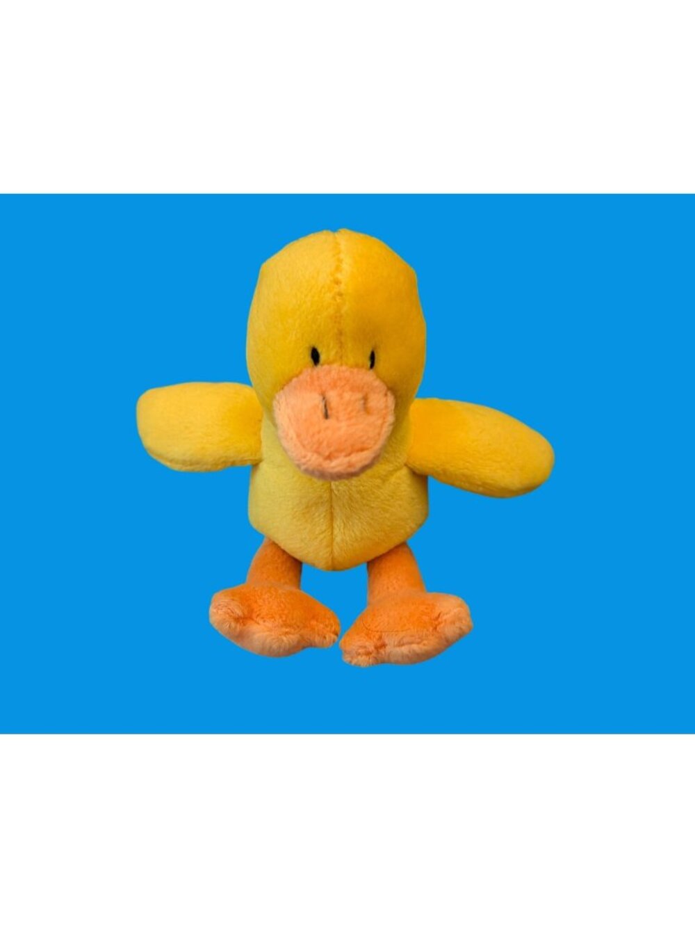 Baby Gap "Lucky" Yellow Plush Duck Toy With Orange Beak & Feet